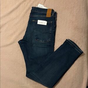 Zara Men's Slim Jeans - Dark Blue